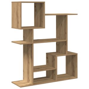 vidaXL &Eacute;tag&egrave;re s&eacute;paratrice de pi&egrave;ce ch&ecirc;ne artisanal 92x29x112 cm