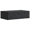 vidaXL Table d'appoint murale Noir 59 x 34,5 x 17 cm Bois d'ing&eacute;nierie