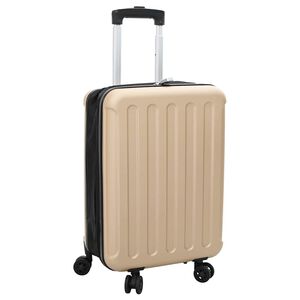 vidaXL Valise Champagne 34 x 23 x 55.5 cm Plastic ABS