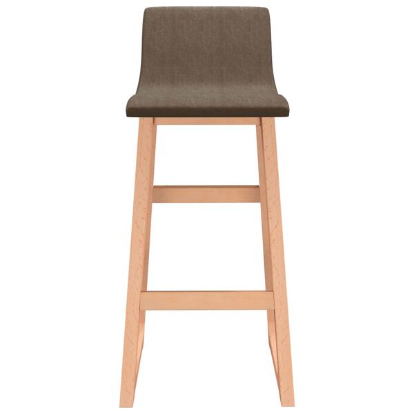 vidaXL Tabourets de bar lot de 2 marron tissu