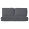 vidaXL Set de coussins de palette 3 pcs Anthracite 120 x 50 x 12 cm