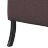 vidaXL Canapé à Haut Dossier Marron foncé 109 x 56 x 121 cm tissu