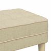vidaXL banc avec coussin Cr&egrave;me 113 x 57 x 39 cm tissu