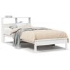 vidaXL Lit biblioth&egrave;que sans matelas blanc 90x200cm bois de pin massif