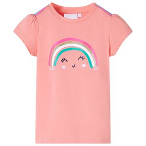 T-shirt pour enfants corail clair 116