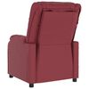 vidaXL Fauteuil de massage &eacute;lectrique Rouge bordeaux Similicuir