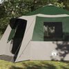 vidaXL Tente Cabane avec toit Vert et gris 500 x 500 x 294 cm