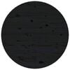 vidaXL Table basse Noir &Oslash; 55x45 cm Bois massif de pin