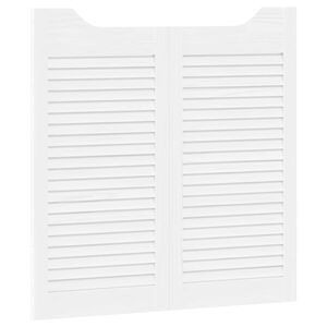 vidaXL Portes battantes 2 pc 80 x 40 cm Bois de pin massif Blanc
