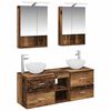 vidaXL Ensemble de mobilier de salle de bain 5 pcs Bois ancien