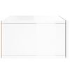 vidaXL Table de chevet murale blanc brillant 35x35x20 cm