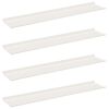 vidaXL &Eacute;tag&egrave;re flottante 4 pcs Blanc 100 x 18 x 2,5 cm Acier