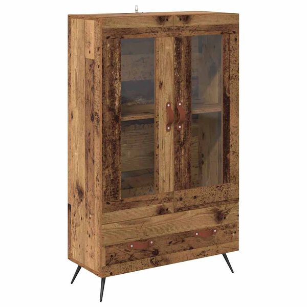 vidaXL Haut Armoire avec tiroir Bois Ancien 69,5 x 31 x 115 cm