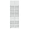 vidaXL Armoire de rangement blanc 70x42,5x225 cm bois d'ing&eacute;nierie