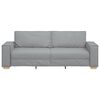 vidaXL Canap&eacute; 3 places Gris clair 220x78x84 cm Tissu