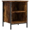 vidaXL Armoire &agrave; chaussures ch&ecirc;ne fum&eacute; 38x35x50 cm bois d'ing&eacute;nierie
