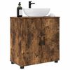 vidaXL Cabinet de salle de bain avec porte Ch&ecirc;ne fum&eacute; 61 x 35 x 64 cm