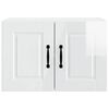 vidaXL Armoire de cuisine 2 pcs Blanc brillant 60 x 31 x 40 cm