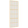 vidaXL Porte coulissante dor&eacute; 76x205 cm verre ESG d&eacute;poli et aluminium