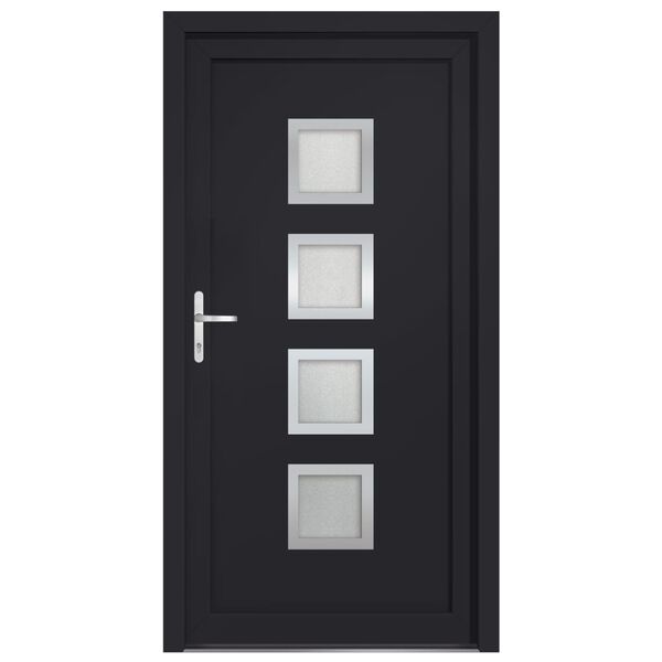 vidaXL Porte d'entr&eacute;e anthracite 98x190 cm PVC