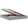 vidaXL Lit avec rangement et matelas Gris clair 160 x 200 cm