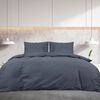 vidaXL Ensemble de housse de couette Anthracite 135x200 cm Coton