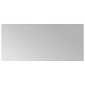 vidaXL Miroir de salle de bain LED Transparent 90 x 40 cm verre tremp&eacute;