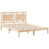 vidaXL Cadre de lit extra long sans matelas 140x220 cm bois massif