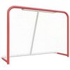 vidaXL But de hockey avec filet rouge et blanc 153x60x118 cm
