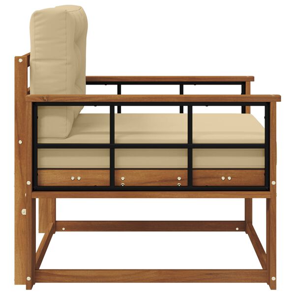 vidaXL Sofa de milieu ext&eacute;rieur Bois d'Acacia Massif Naturel