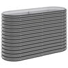 vidaXL Lit sur&eacute;lev&eacute; de jardin Acier galvanis&eacute; Anthracite
