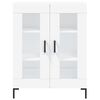 vidaXL Buffet haut Blanc 69,5x34x180 cm Bois d'ingénierie