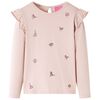 T-shirt pour enfants à manches longues rose 128