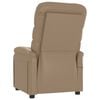 vidaXL Fauteuil de massage Cappuccino Similicuir