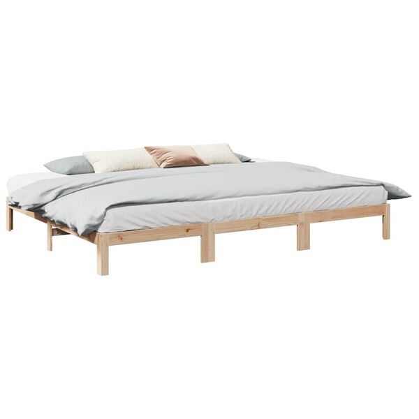 VidaXL Cadre de lit familial sans matelas 270x200cm bois massif de pin