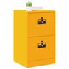 vidaXL Cabinet de Dossier Jaune moutarde 44 x 50 x 106.5 cm