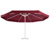 vidaXL Tissu de remplacement pour parasol d'ext&eacute;rieur Bordeaux 515 cm