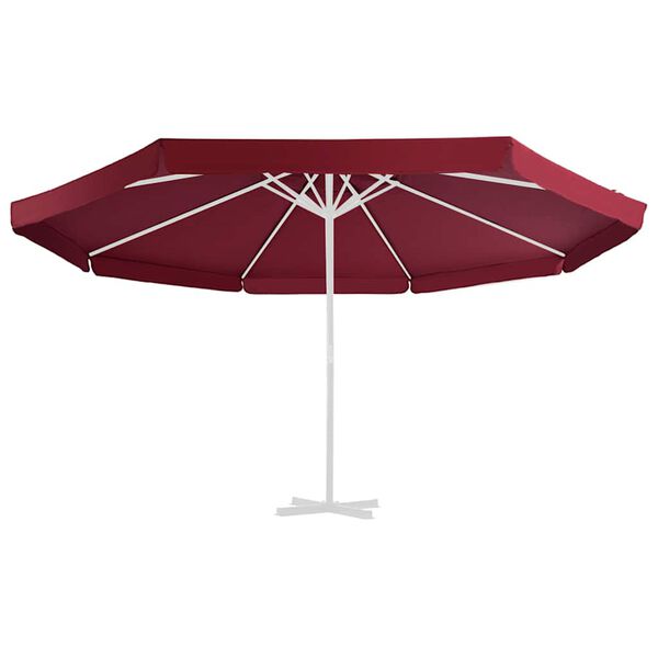 vidaXL Tissu de remplacement pour parasol d'ext&eacute;rieur Bordeaux 515 cm