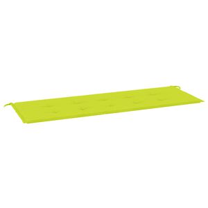 vidaXL Coussin de banc de jardin vert brillant 150x50x3cm tissu oxford