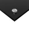 vidaXL Protection de cuisine Noir 70 x 50 cm verre tremp&eacute;