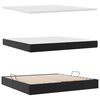 vidaXL Lit avec rangement et matelas Noir 200 x 200 cm Simili cuir