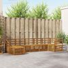 vidaXL Ensembles de canap&eacute;s 7 pcs Naturel Bois d'Acacia Massif