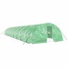 vidaXL Serre avec cadre en acier vert 90 m&sup2; 18x5x2,3 m
