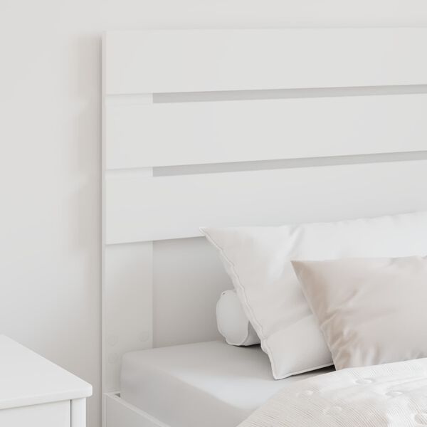 vidaXL T&ecirc;te de lit Blanc 75 cm Bois d'ing&eacute;nierie