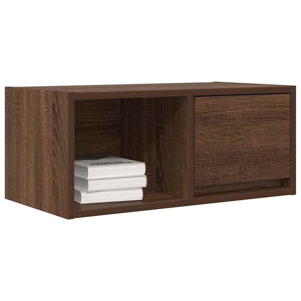 vidaXL Meuble TV ch&ecirc;ne marron 60x31x25,5 cm bois d'ing&eacute;nierie