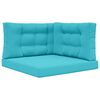 vidaXL Coussin de canap&eacute; d'ext&eacute;rieur 3 pcs Turquoise Polyester