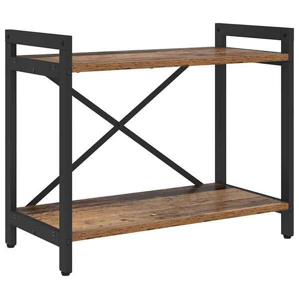 vidaXL &Eacute;tag&egrave;re Bois ancien 60 x 30 x 50 cm Bois d'ing&eacute;nierie