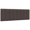 vidaXL Cadre de lit sans matelas Hanko marron foncé 140x200 cm tissu