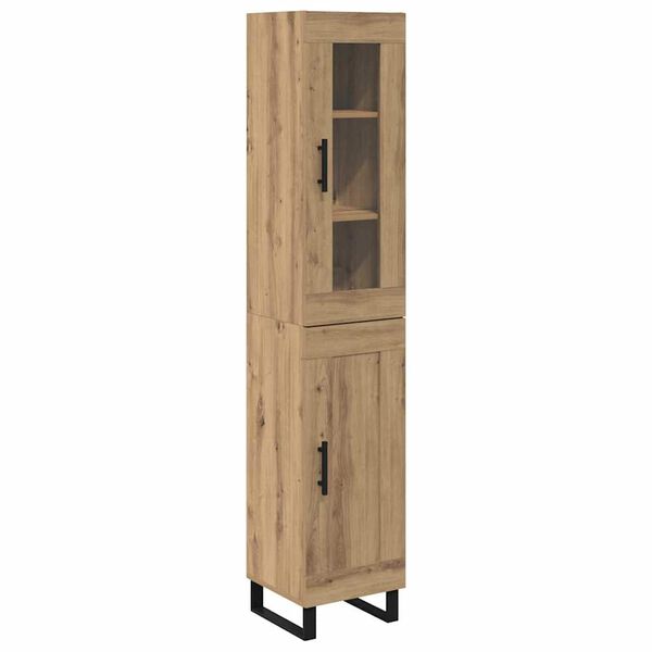 vidaXL Haut Armoire Ch&ecirc;ne artisanal 34,5 x 34 x 180 cm