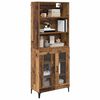 vidaXL Haut Armoire Bois Ancien 69,5 x 34 x 180 cm Bois d'ing&eacute;nierie